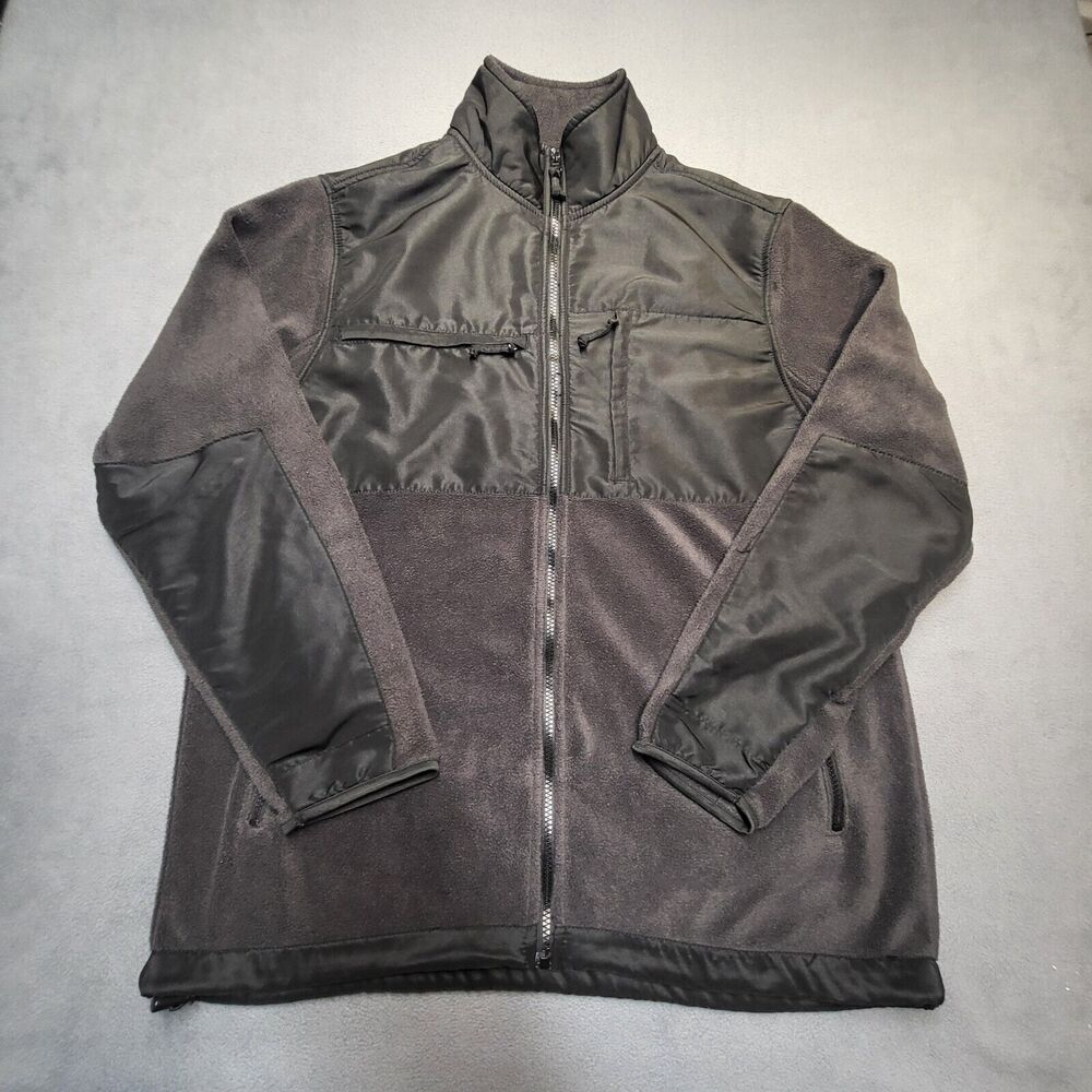 Beverly Hills Polo Club Jacket Mens L Black Full‎ Zip Fleece